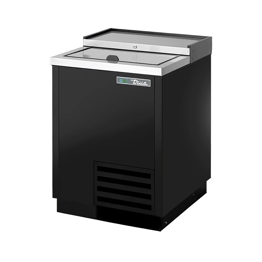True TD-24-7-HC 24" Forced Air Bottle Cooler - Holds (108) 12 oz Bottles, Lid Lock, 115v