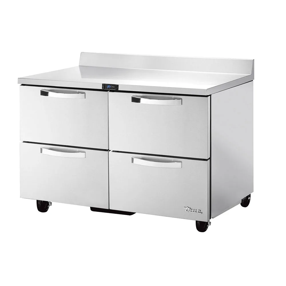 True TWT-48D-4-HC~SPEC3 48" Worktop Refrigerator w/ (2) Sections & (4) Drawers, 115v