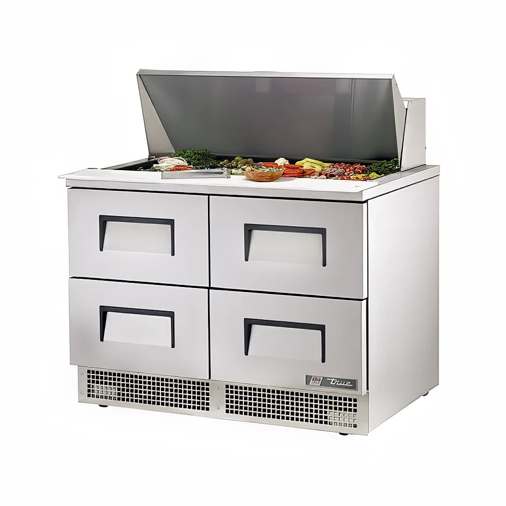 True TFP-48-18M-D-4-HC 48" Sandwich/Salad Prep Table w/ Refrigerated Base, 115v