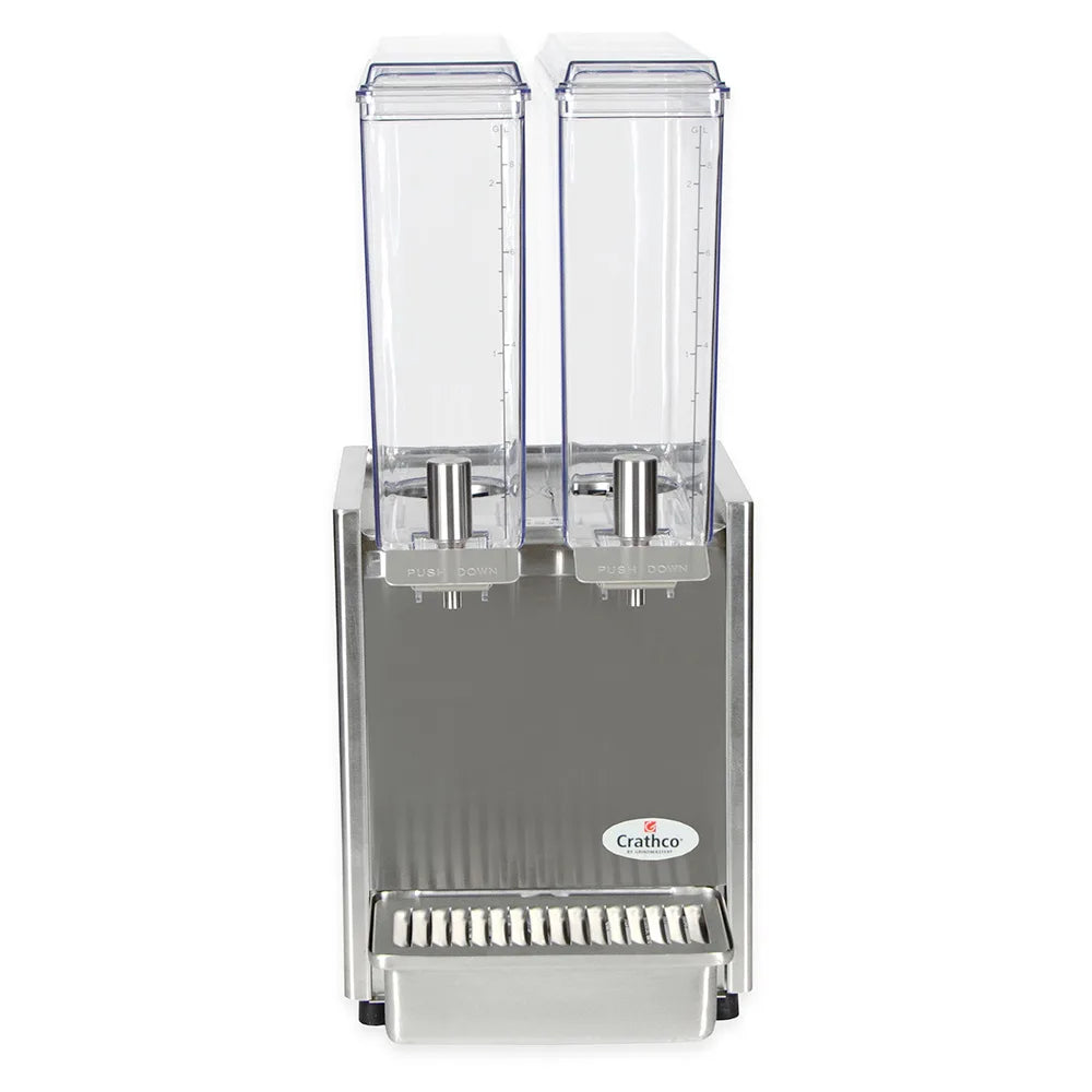 Crathco E29-3 Refrigerated Drink Dispenser w/ (2) 2 2/5 gal Bowls, Pre Mix, 115v