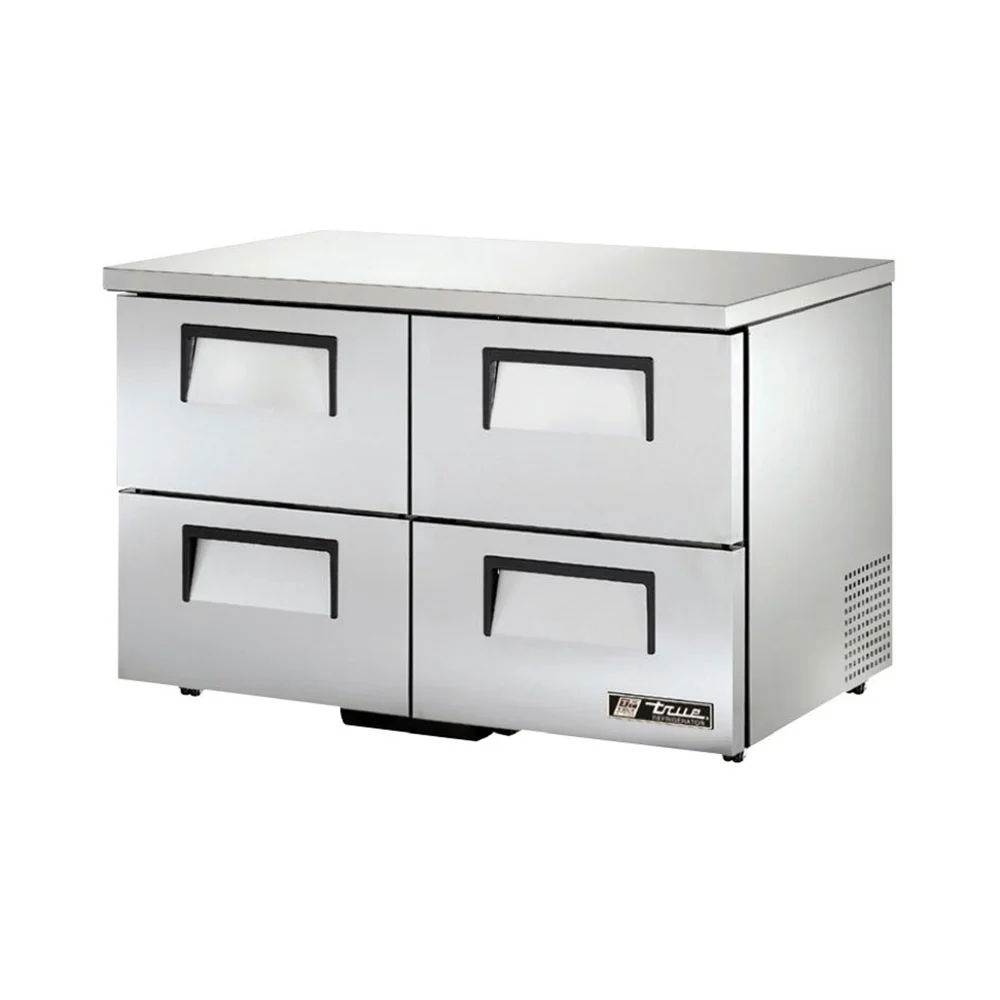 True TUC-48D-4-HC-LP 48" W Undercounter Refrigerator w/ (2) Sections & (4) Drawers, 115v