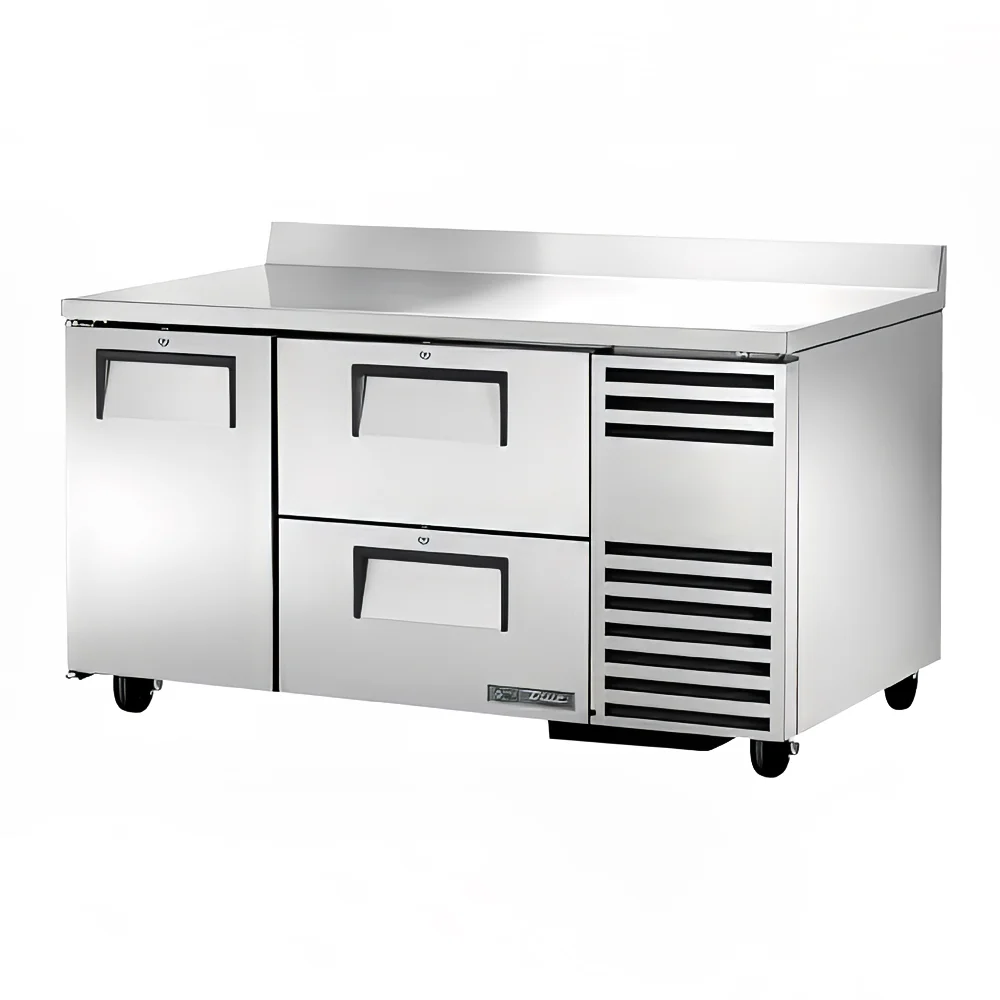 True TWT-60-32D-2-HC 60" Worktop Refrigerator w/ (2) Sections &(2) Drawers, 115v