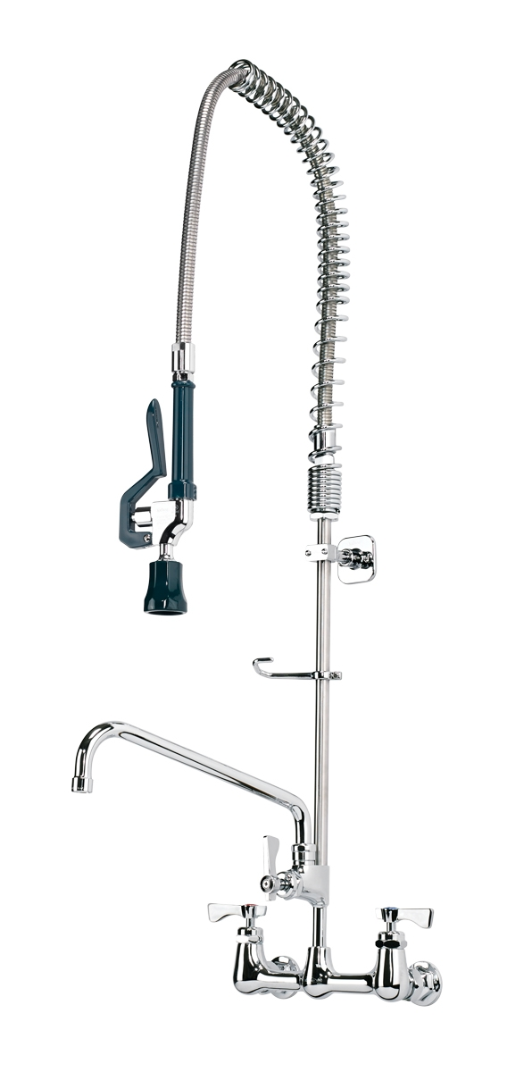 Krowne 17-109WL 36"H Wall Mount Pre Rinse Faucet - 1 1/5 GPM, Base with Nozzle