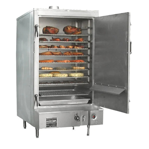 TOWN Smokehouse SM-36-R-SS Natural Gas 36" Stainless Steel with Right Door Hinges 75,000 BTU