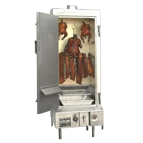 TOWN Smokehouse SM-24-L-SS Liquid Propane 24" Stainless Steel with Left Door Hinges 45,000 BTU