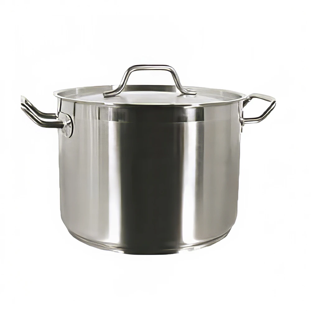 Thunder Group SLSPS4080 80 qt Stainless Steel Stock Pot w/ Cover - Induction Ready