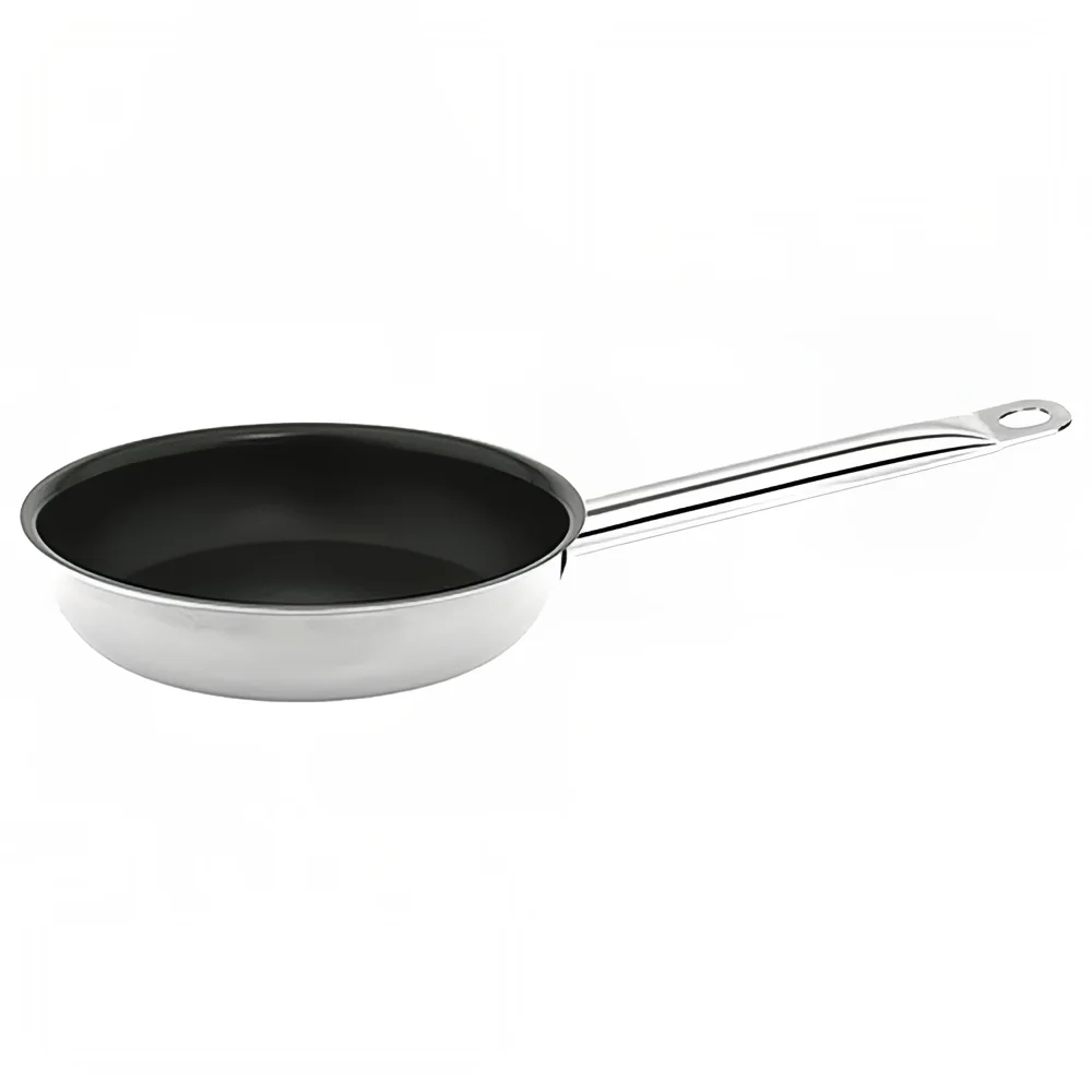 Thunder Group SLSFP4111 11" Non Stick Stainless Steel Frying Pan w/ Hollow Metal Handle