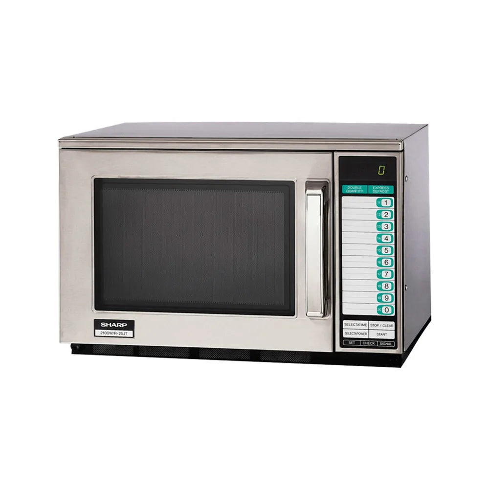Sharp R-25JTF Heavy-Duty Commercial Microwave Oven with Touch Pad 2100w 230v/1ph