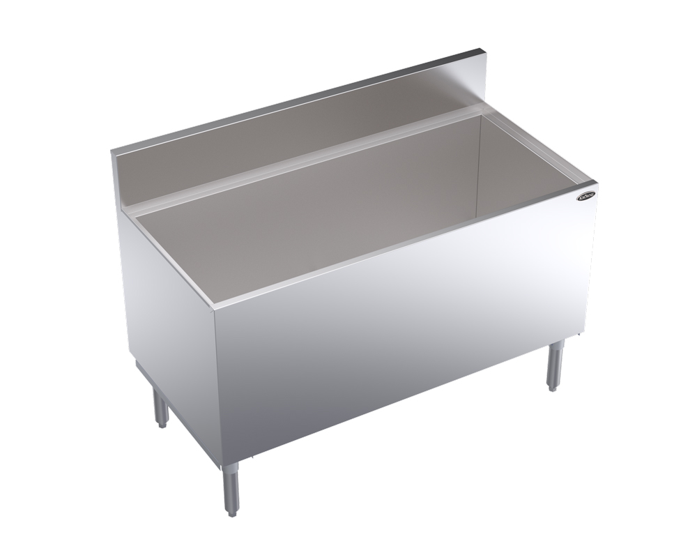 KROWNE KR24-CB48 Beer Bin, Holds 12 Cases, 6.5 Back Splash, 48 inch W x 24 inch D