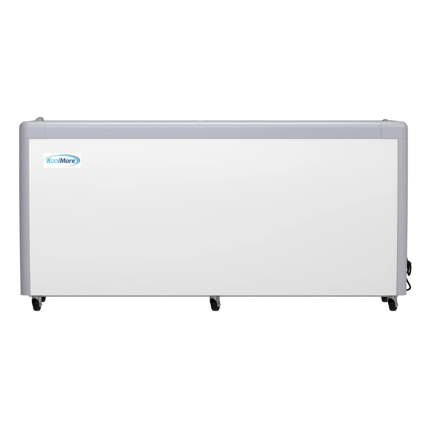 Koolmore KM-GDC-71SD 70 In. Commercial 14-Pan Gelato Ice Cream Dipping Cabinet Display Freezer With Sliding Glass Door- 20 Cu Ft.