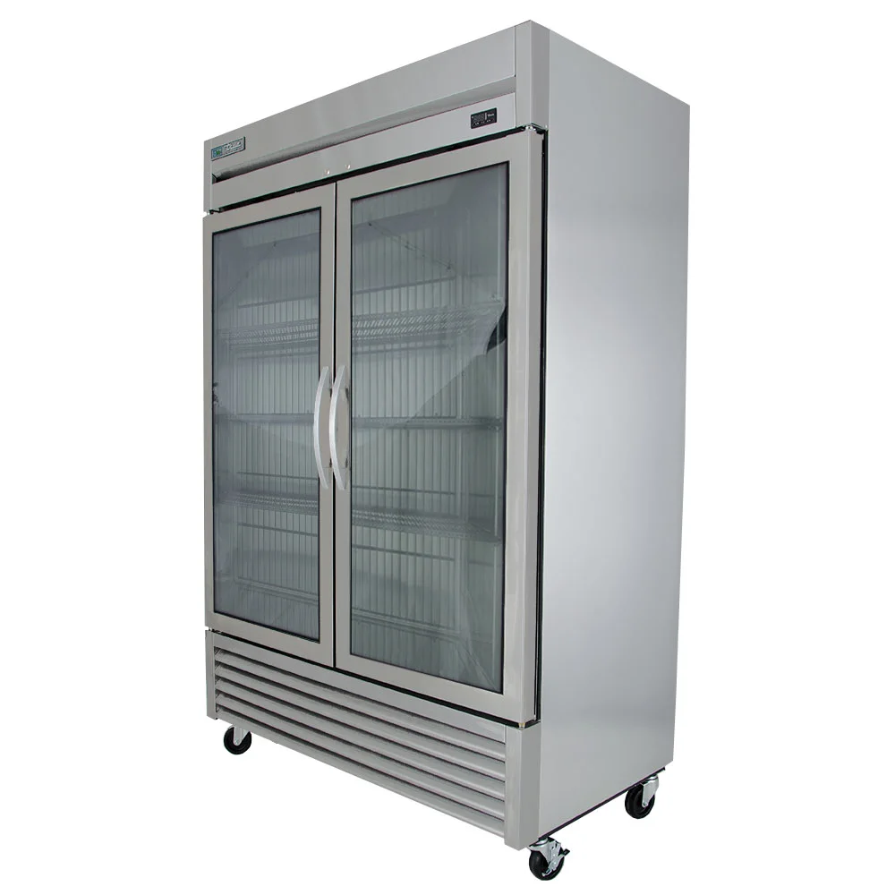 True T-49FG-HC~FGD01 54 1/8" T Series Two Section Reach In Freezer, (2) Left/Right Hinge Glass Doors, 115v