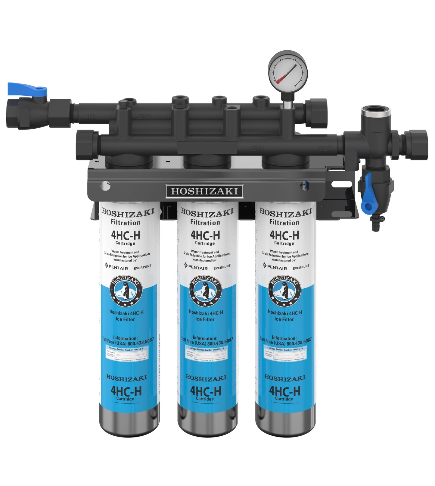 Triple Primary Water Filter Cartridge Assembly Hoshizaki H9320-53, Tank