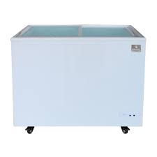 Kelvinator Commercial KCNF073WS 37 13/16"W Glass Top Sliding Door Ice Cream Freezer w/ Wire Storage Basket 120v