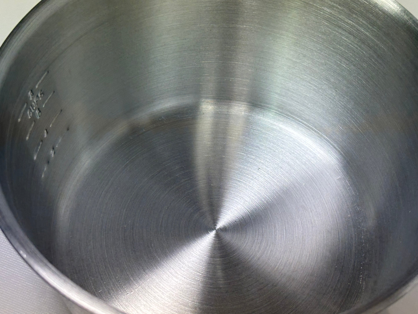 POWAH ALWP-3 Tapered Aluminum Sauce Pan, 3 Qt, 8-1/2" Top Diameter x 4-1/2"H, Flat Handle