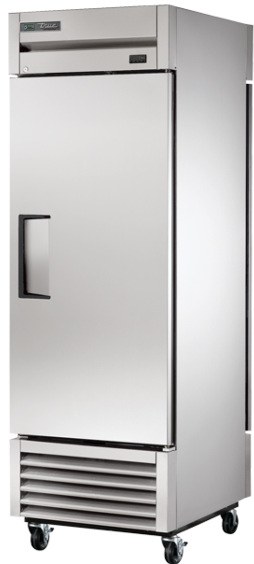 True T-23PT-HC 27" One Section Pass Thru Refrigerator, (2) Right Hinge Solid Doors, 115v