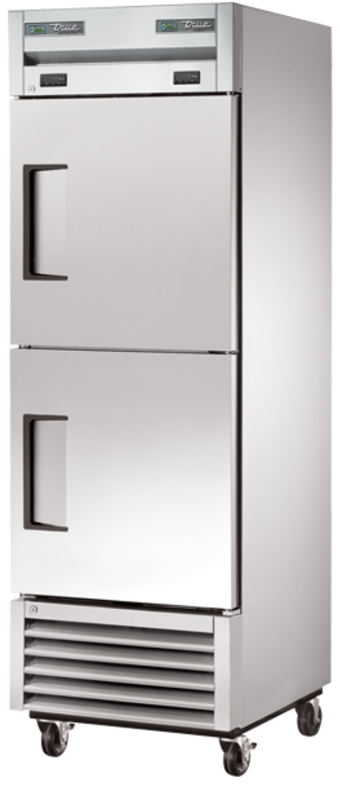 True T-23DT-HC 27 1/16" One Section Commercial Combo Refrigerator Freezer - Solid Doors, Dual Temp, 115v