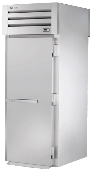 True STG1RRT-1S-1S-HC 35" One Section Roll Thru Refrigerator, (2) Right Hinge Solid Door, 115v