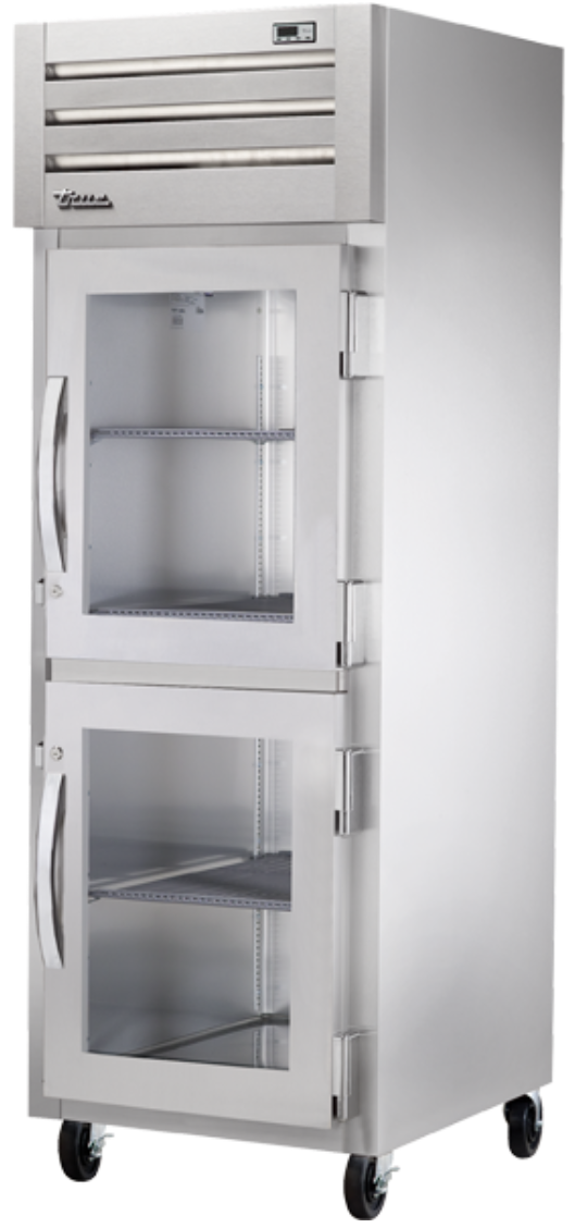 True STA1R-2HG-HC 27 1/2" One Section Reach In Refrigerator, (2) Right Hinge Glass Doors, 115v