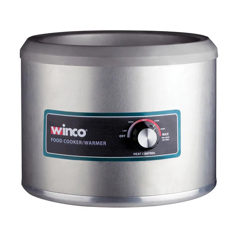 Winco FW-11R500 Countertop Food Warmer - Wet w/ (1) 11 qt Pan Well, 120v