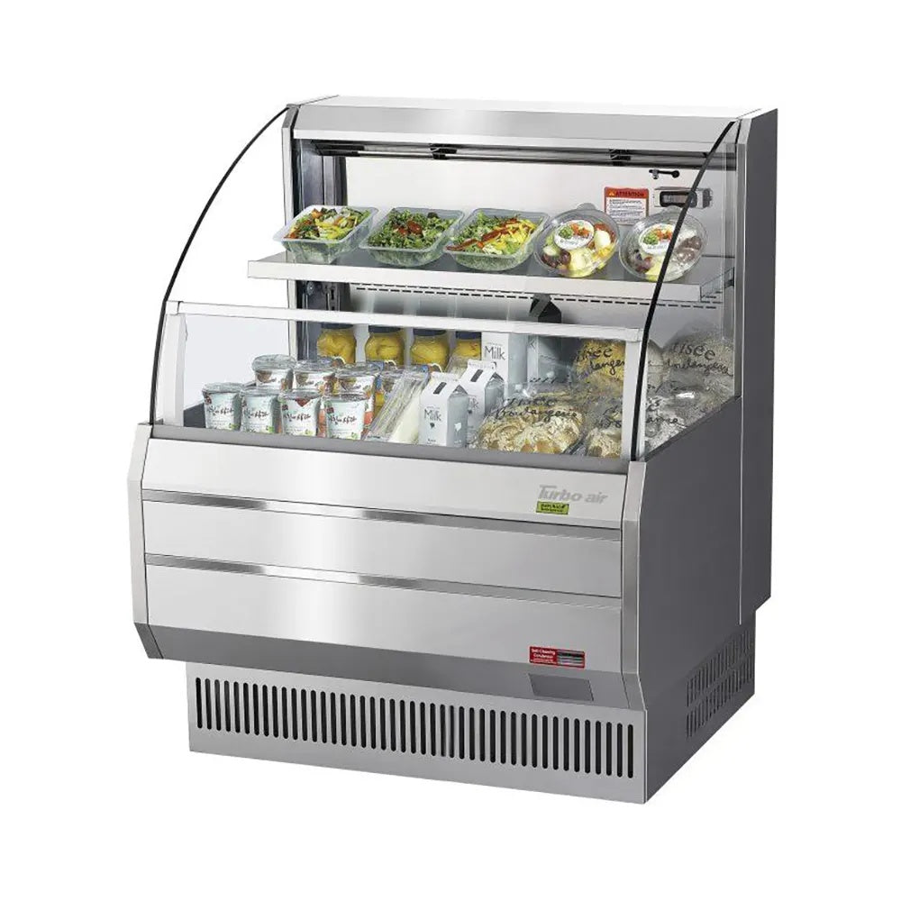 Turbo Air TOM-30LS-N 28 1/8" Horizontal Open Air Cooler w/ (2) Levels, 115v