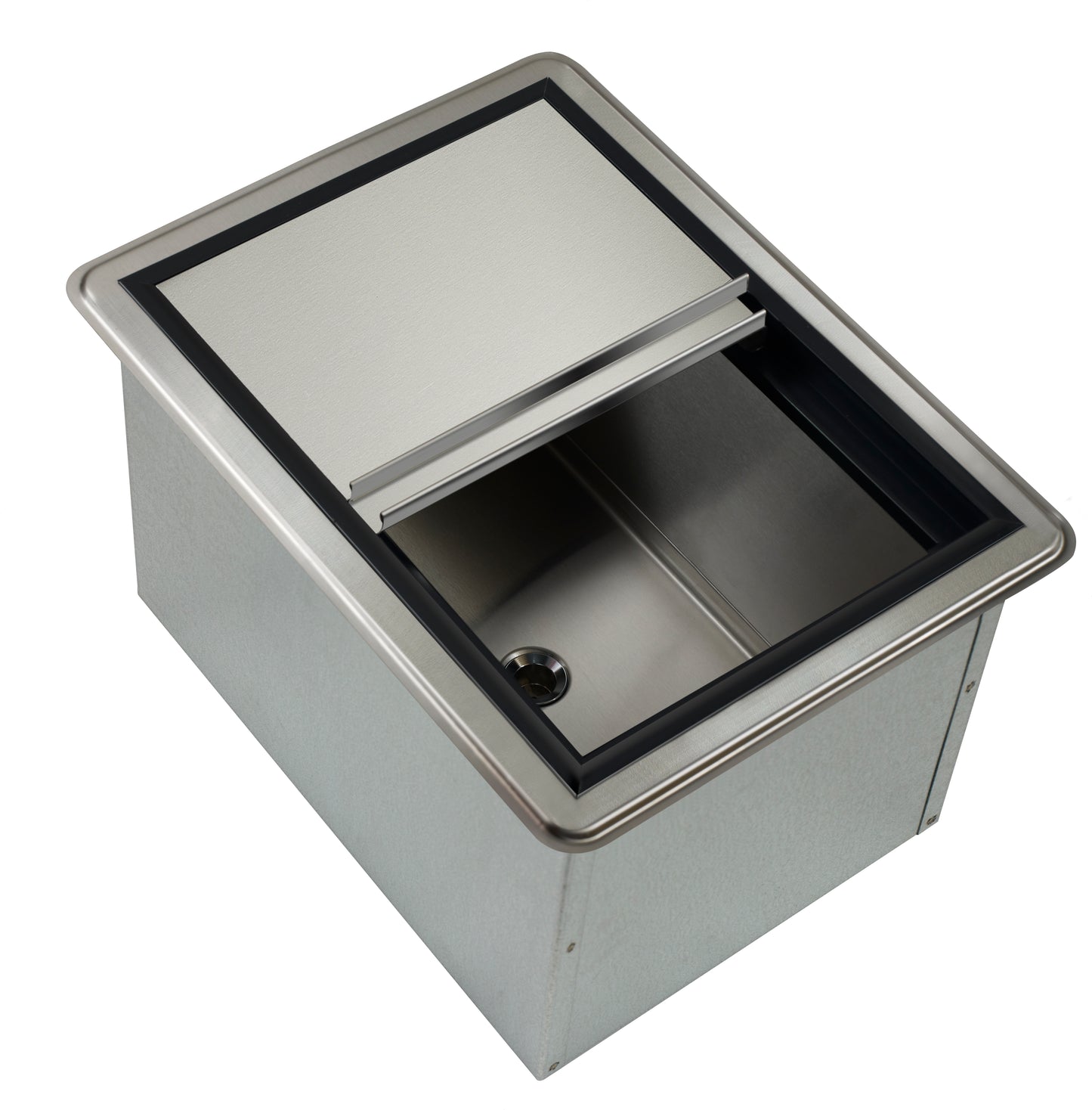 KROWNE D278-7 Drop In Ice Bin with 50 lb Capacity, 7 Circuit Cold Plate, Stainless Steel, 20 inch W x 15 inch D