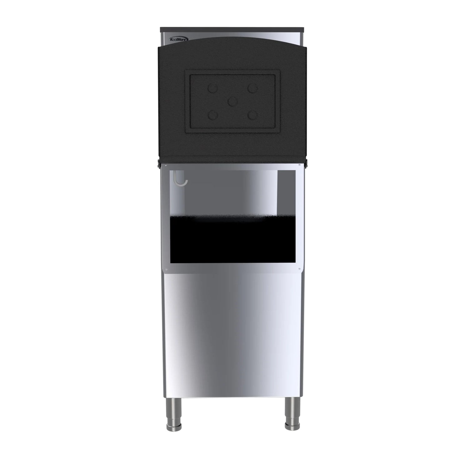 KoolMore CIM-315 25 In. Stainless-Steel Commercial Air Cooled Modular Ice Maker With Full Cube Production 315lbs/24h