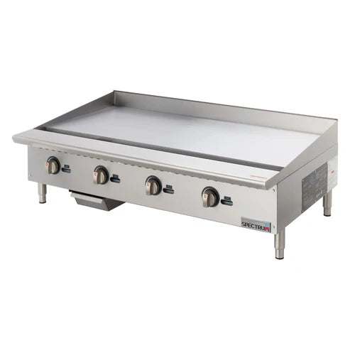 Winco NGGD-48M 48" Gas Griddle w/ Manual Controls - 3/4" Steel Plate, Natural Gas, Convertible