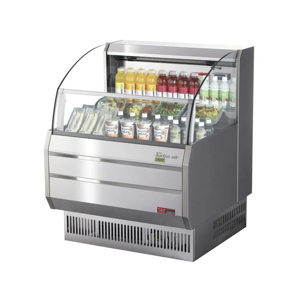 Turbo Air TOM-30SS-N 28 1/8" Horizontal Open Air Cooler w/ (3) Levels, 115v