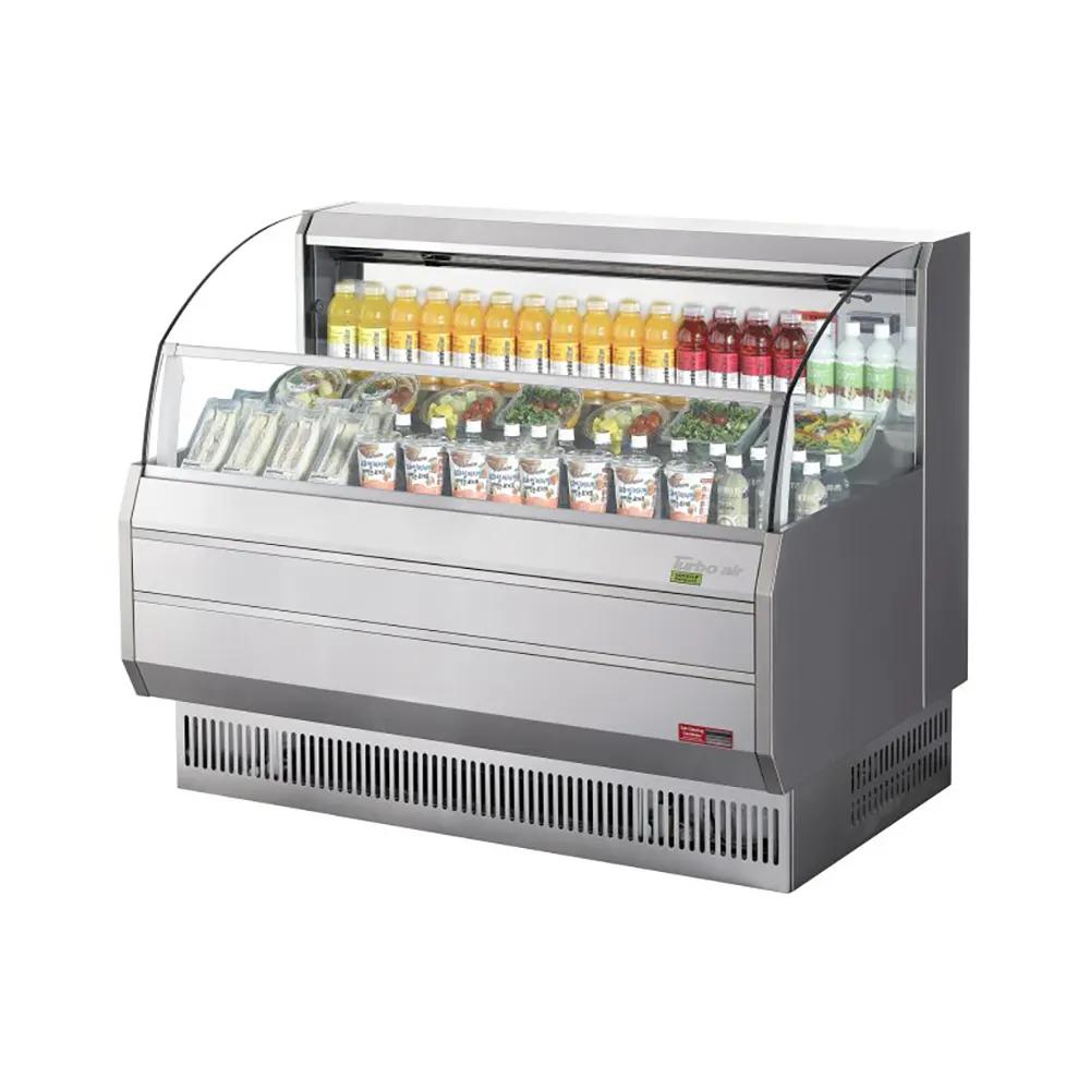 Turbo Air TOM-60SS-N 63 3/8" Horizontal Open Air Cooler w/ (3) Shelves, 115v