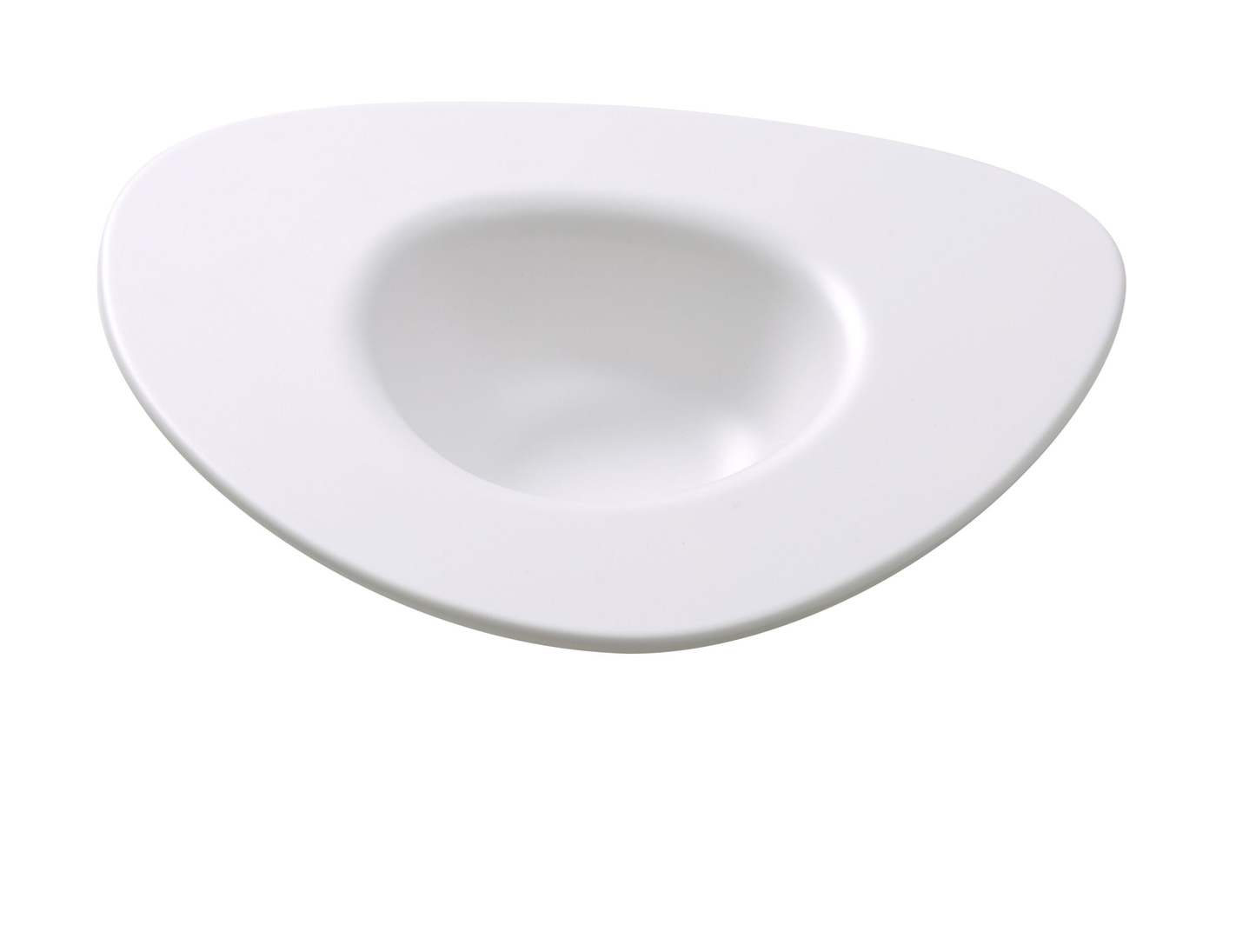 Yanco MO-412 Moderne Dessert Plate 14 Oz. 12"L X 10-1/2"W X 2-1/2"H