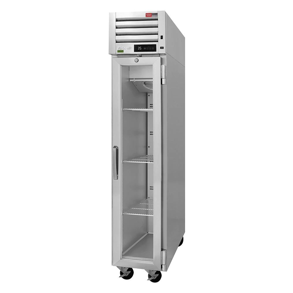 Turbo Air PRO-15R-G-N 17 3/4" One Section Reach In Refrigerator, (1) Right Hinge Glass Door, 115v