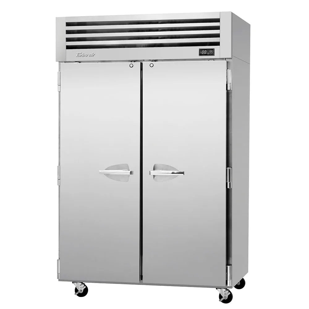 Turbo Air PRO-50R-N 51 3/4" Two Section Reach In Refrigerator, (2) Left/Right Hinge Solid Doors, 115v