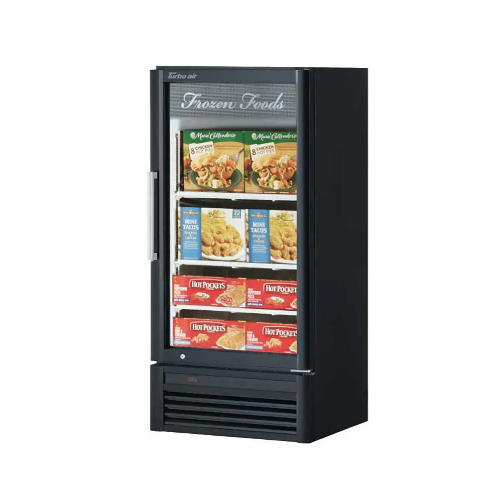 Turbo Air TGF-10SD-N 25 3/4" One Section Display Freezer w/ Swing Door - Bottom Mount Compressor, White, 115v