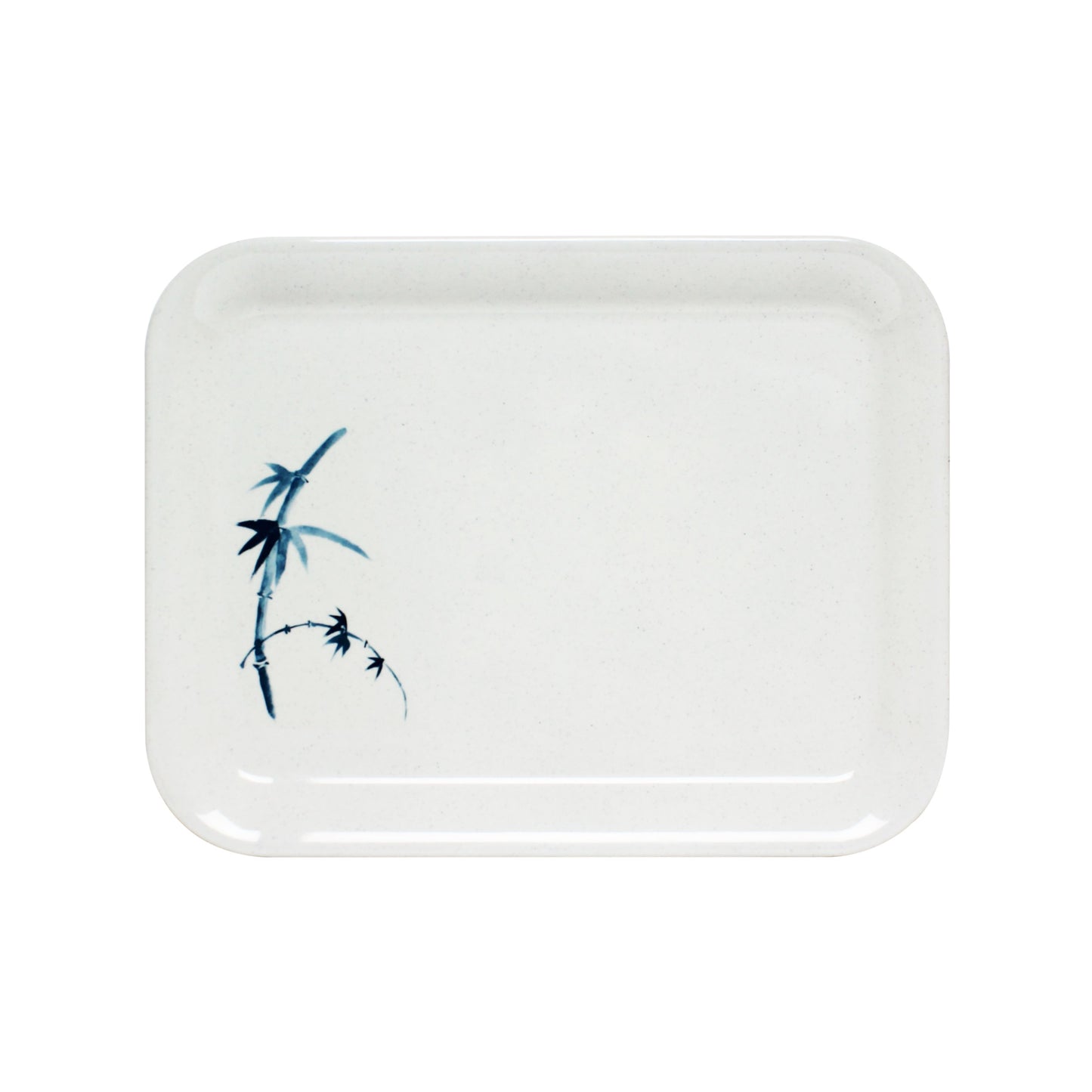 Thunder Group 0902BB Blue Bamboo 15 1/4" x 11 1/2" Melamine Medium Tray - 12/Pack
