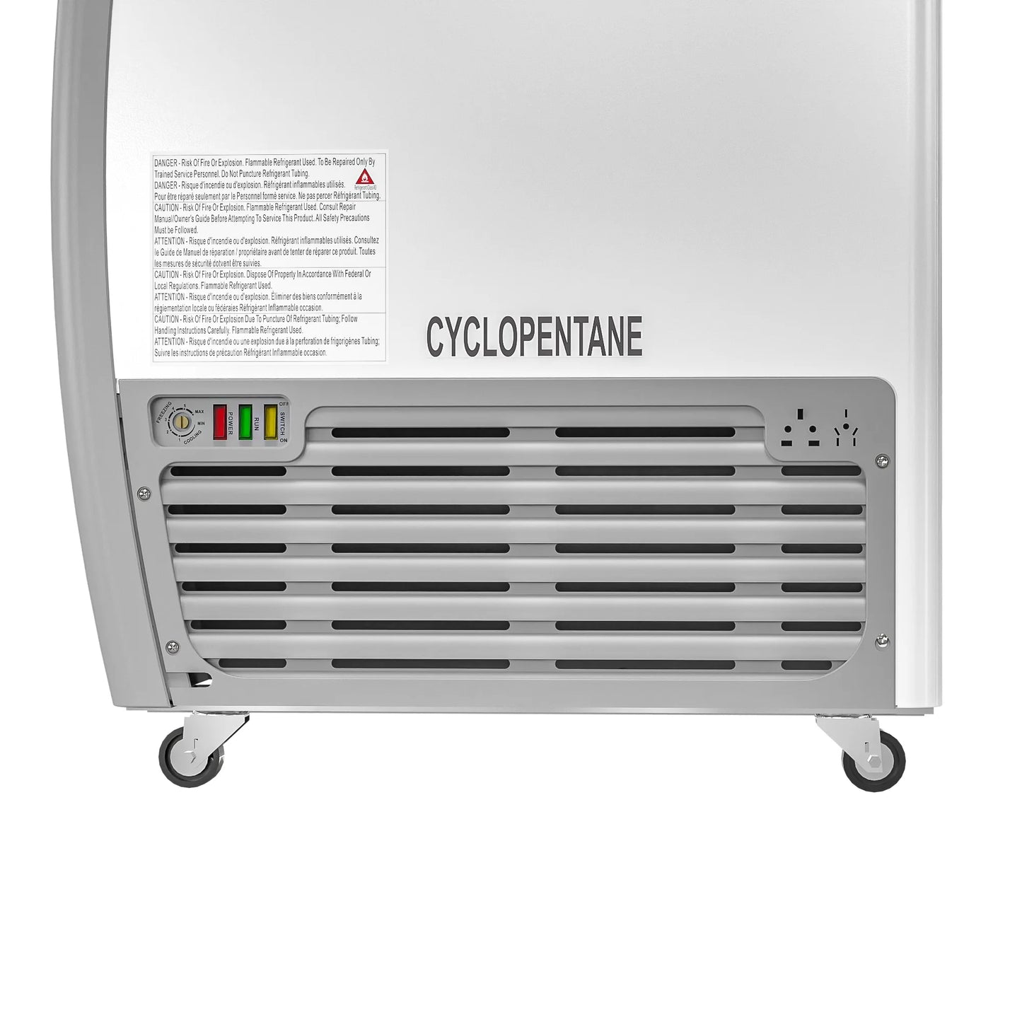 Koolmore MCF-20C 40 In. Commercial Display Ice Cream Freezer - 20 Cu Ft.