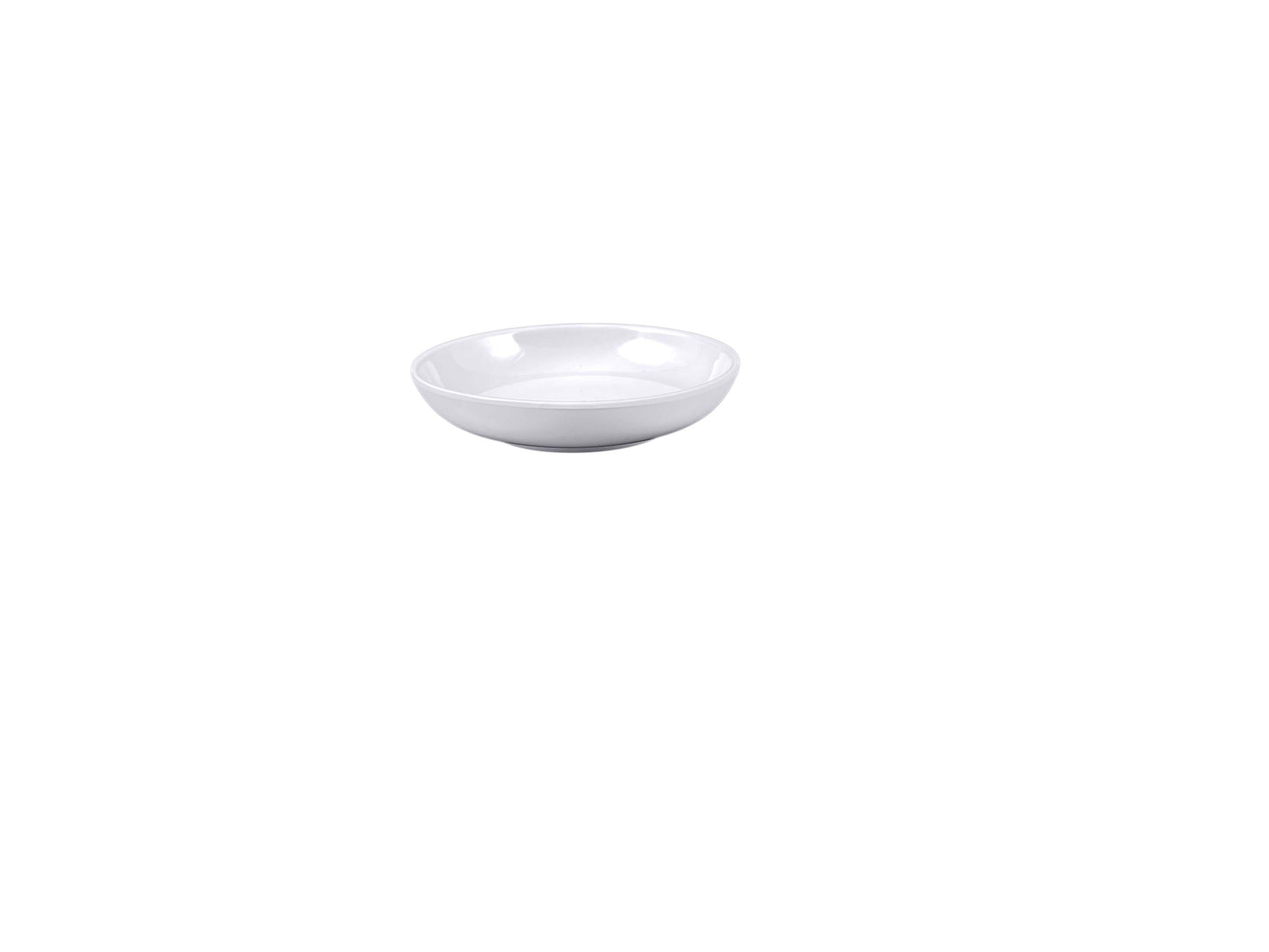 Thunder Group 1003TW Imperial 3 oz. White Coupe Melamine Sauce Dish - 12/Pack