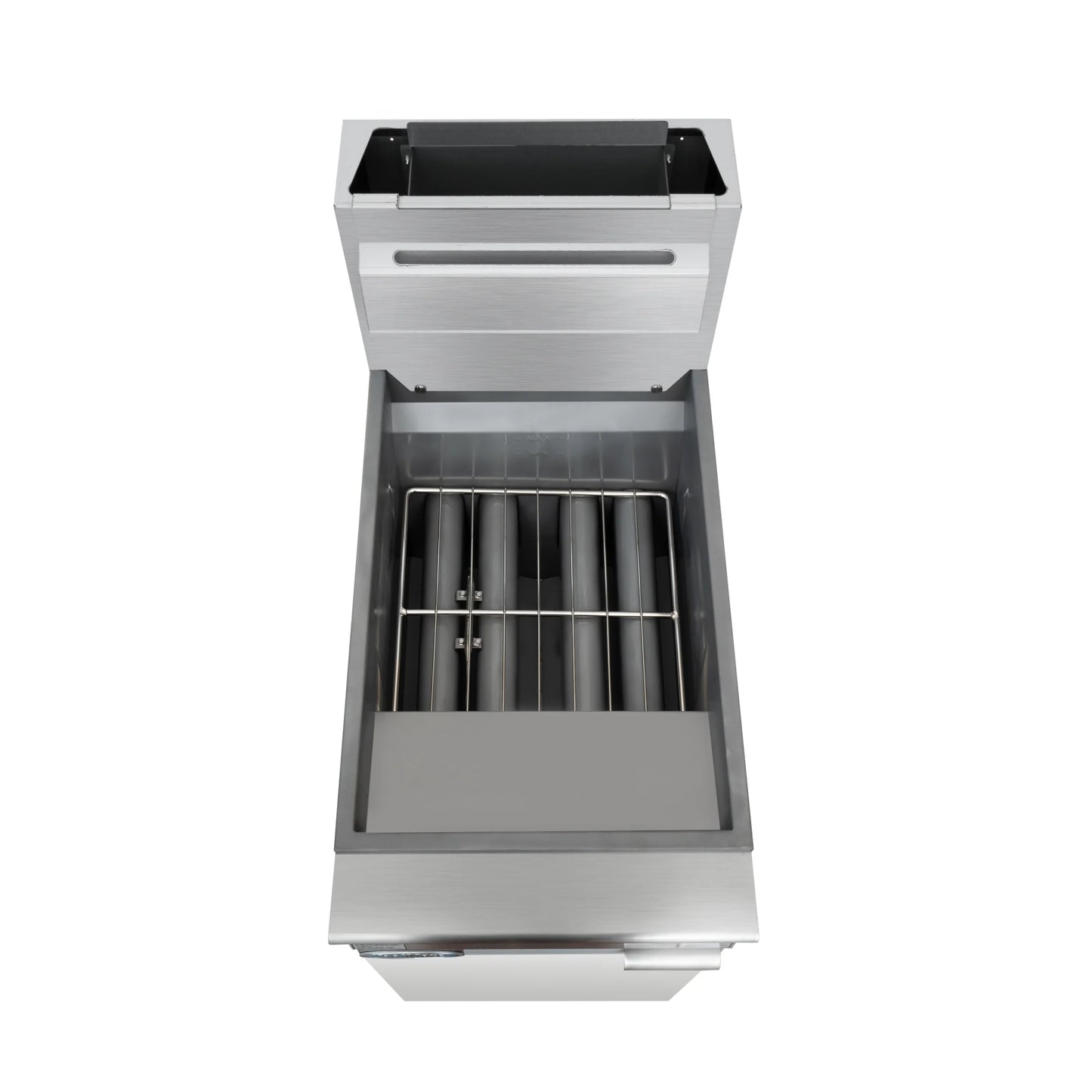 Koolmore KM-FDF50-NG 50 lb. Natural Gas Stainless Steel Floor Fryer - 120,000 BTU