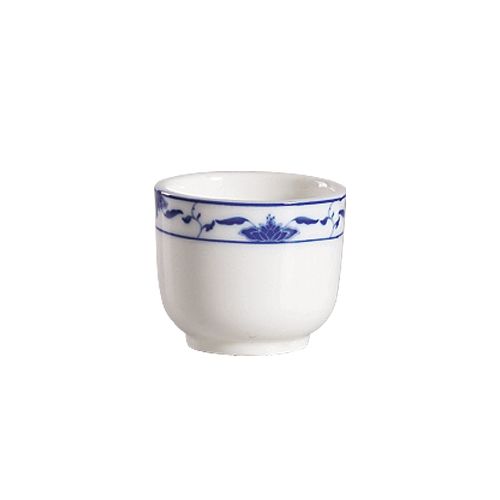 CAC 103-54 4.5 Oz. Blue Lotus Chinese Style Tea Cup - 72/Case