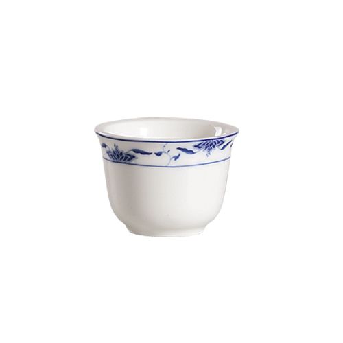 CAC 103-55 5 Oz. Blue Lotus Chinese Style Tea Cup - 72/Case