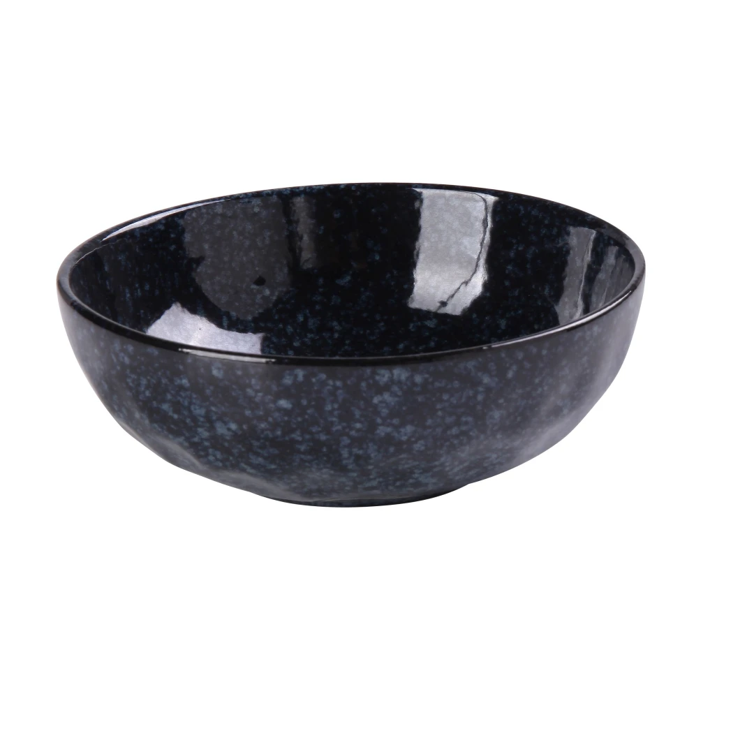 Yanco BL-806 10 oz Round Nappie Bowl - Ceramic, Blue Star