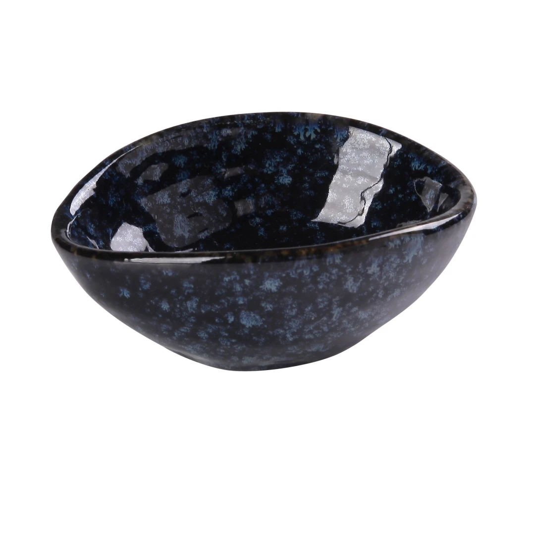 Yanco BL-703 2 oz Round Fruit Bowl - Ceramic, Blue Star