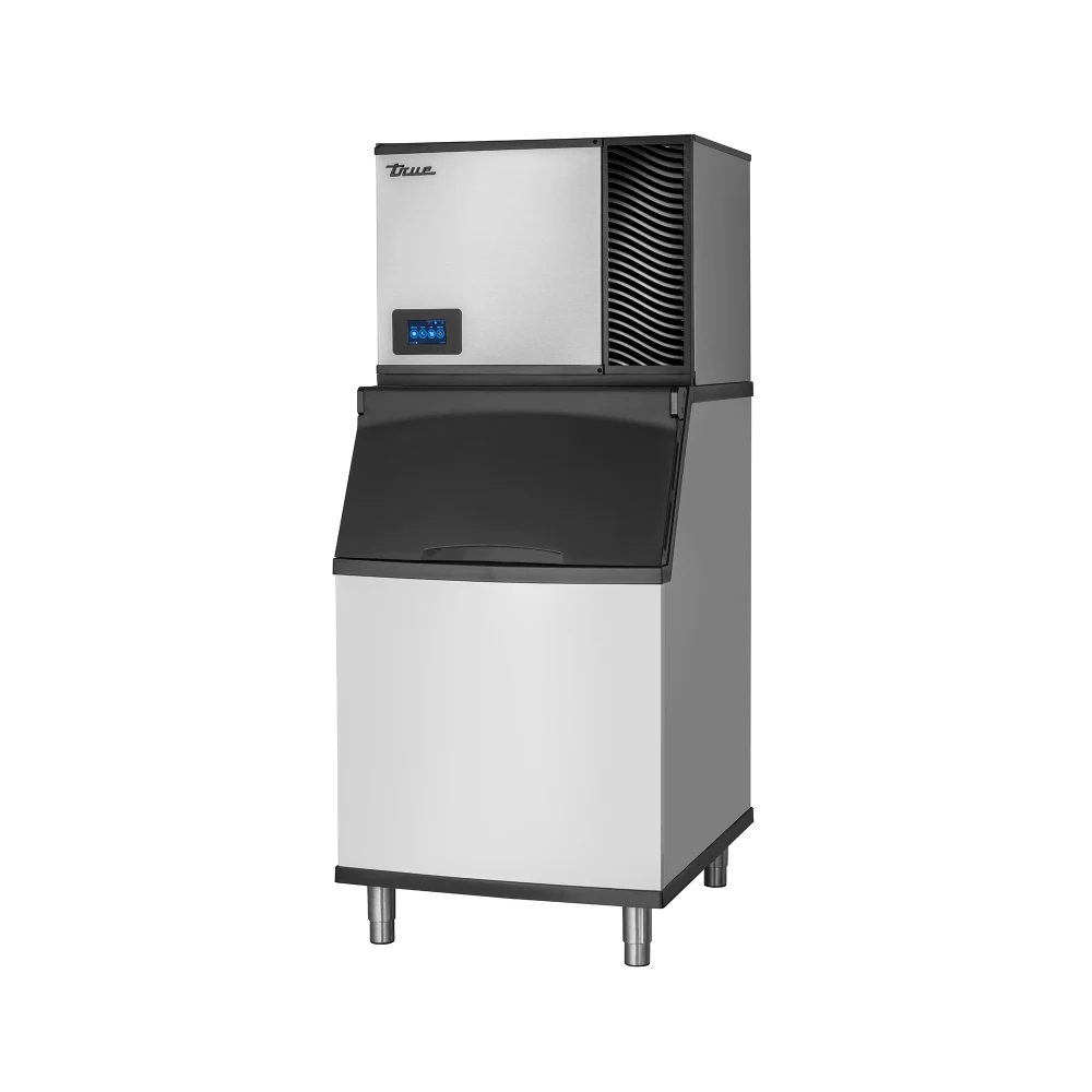 True TCIM-630-FA1-A/TIB-530-A 630 lb True Ice Series Full Cube Ice Machine w/ Bin - 450 lb Storage, Air Cooled, 115v