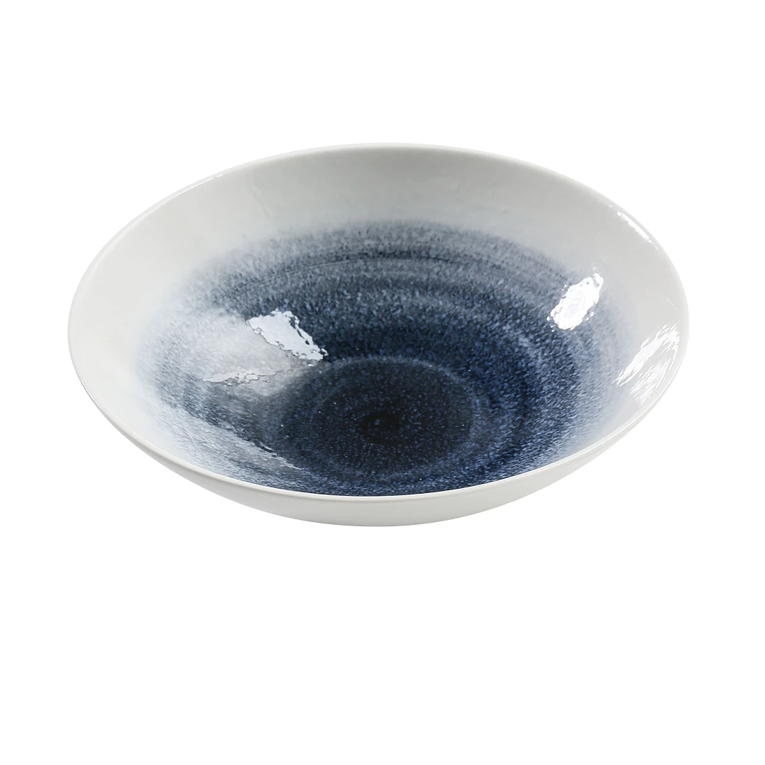 Yanco UN-606 17 oz Round Universe Soup/Salad Bowl - China, Blue
