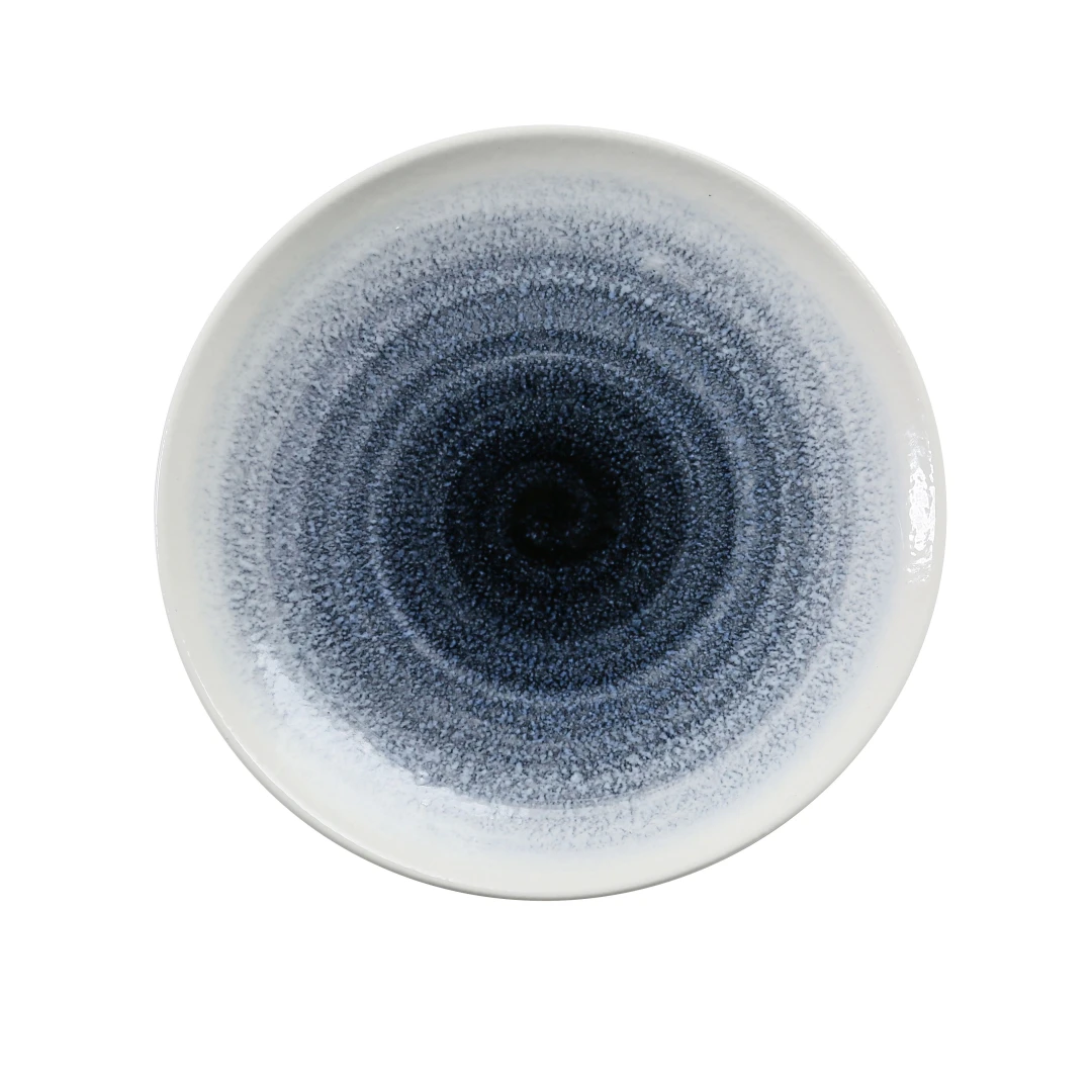 Yanco UN-110 10 1/2" Round Universe Plate - China, Blue