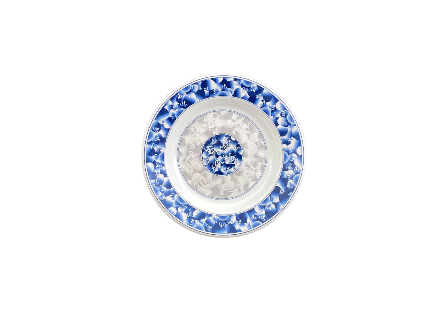 Thunder Group 1108DL Blue Dragon 7 oz. Round Melamine Soup Plate - 12/Pack