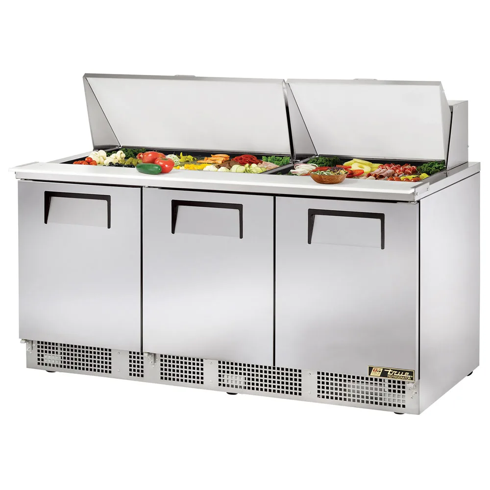 True TFP-72-30M-HC 72" Sandwich/Salad Prep Table w/ Refrigerated Base, 115v
