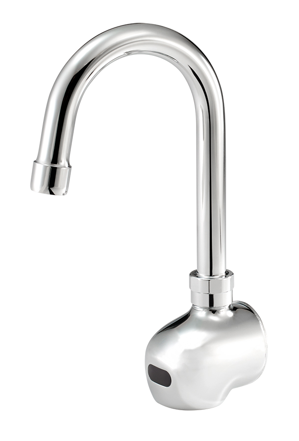 Krowne 16-190 Wall Mount Electronic Faucet - Single Hole, Gooseneck Spout