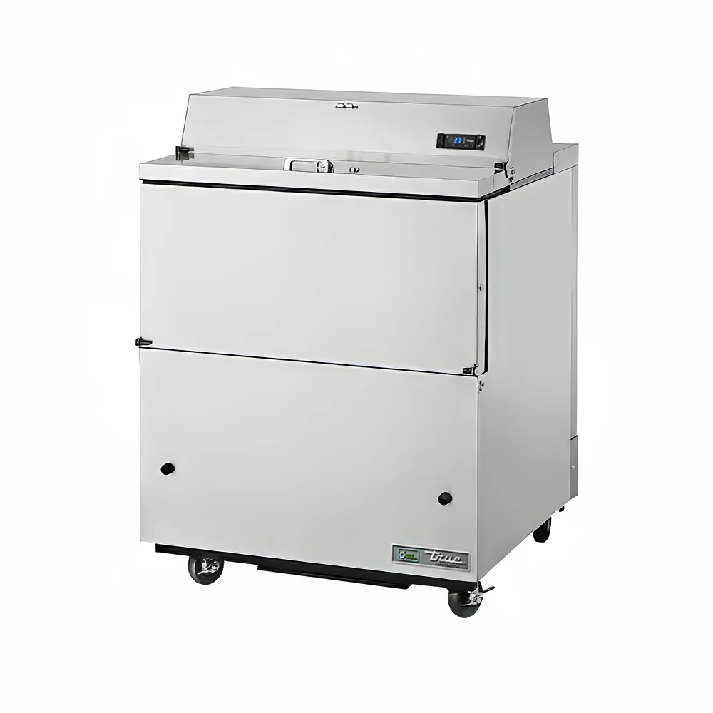 True TMC-34-S-SS-HC Milk Cooler w/ Top & Side Access - (512) Half Pint Carton Capacity, 115v