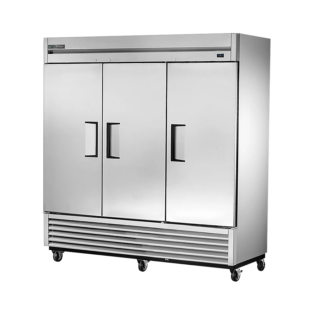 True TS-72F-HC 78 3/8" TS Series Three Section Reach In Freezer, (3) Left/Right Hinge Solid Doors, 115v