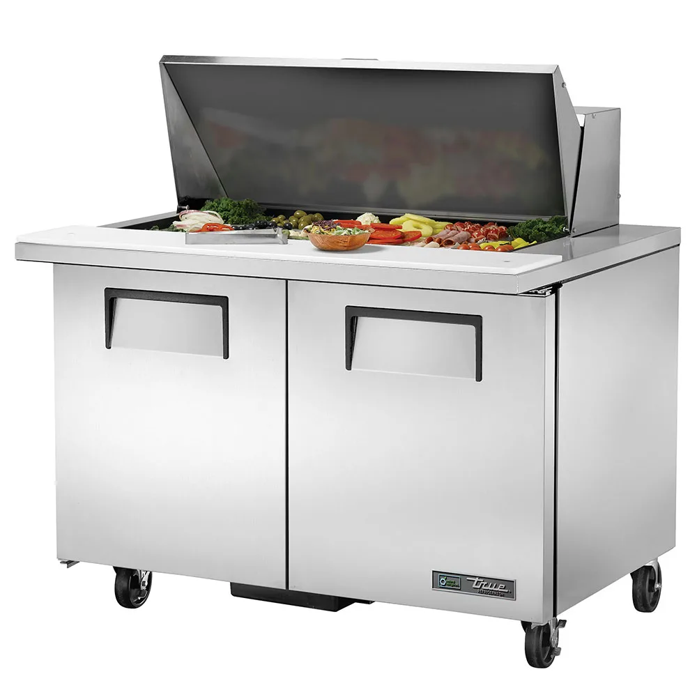 True TSSU-48-18M-B-HC 48" TSSU Series Mega Top Sandwich/Salad Prep Table w/ Refrigerated Base, 115v